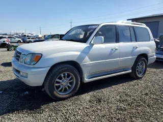 2003 Lexus LX with VIN JTJHT00W533534836, listed as a Copart auction lot 48027145 with 129,100 mi miles and Salvage Title. Bid and sale history available at carsss.com. Image 1.
