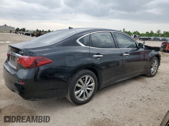 2015 Infiniti Q70 with VIN JN1BY1APXFM540740, listed as a Copart auction lot 55479495 with 140,344 mi miles and Salvage title. Bid and sale history available at DreamBid. Image 3.