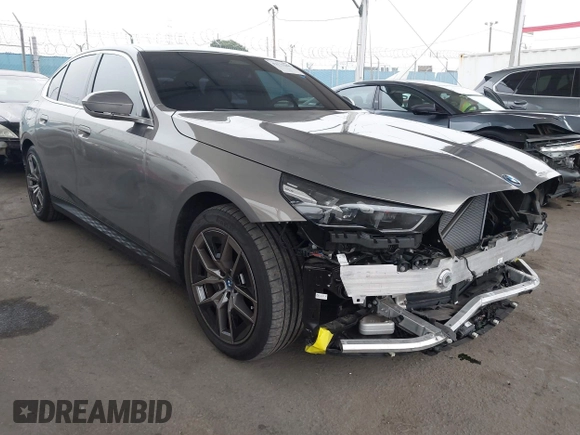 2024 BMW i5 eDrive40 with VIN WBY33FK06RCR97424, listed as a IAAI auction lot 42173284 with 18,645 mi miles and . Bid and sale history available at DreamBid. Image 1.