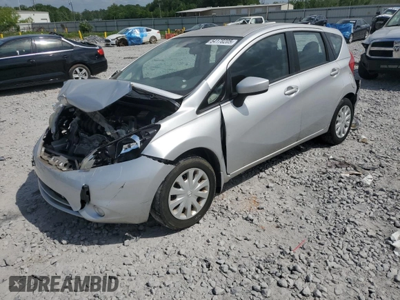 2015 Nissan Note S Plus with VIN 3N1CE2CP2FL395610, listed as a Copart auction lot 54178205 with 92,629 mi miles and Salvage title. Bid and sale history available at DreamBid. Image 1.