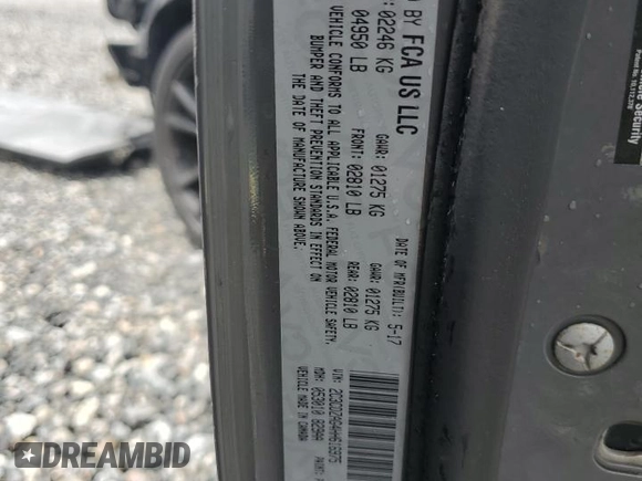 2017 Dodge Challenger SXT z VIN 2C3CDZAG4HH616975, wystawiony jako Copart lot #59321655 z przebiegiem 138 353 mil mil oraz Szkoda całkowita • Salvage title. Historia ofert i sprzedaży dostępna na DreamBid. Obrazek 13.