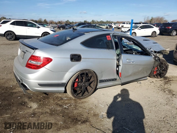 2015 Mercedes-Benz C-Class C 63 AMG with VIN WDDGJ7HB7FG370006, listed as a Copart auction lot 79349074 with 0 mi miles and Salvage Title. Bid and sale history available at carsss.com. Image 3.