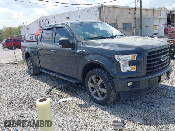 2017 Ford F-150 XL with VIN 1FTFW1EG2HFB69725, listed as a IAAI auction lot 41913250 with 168,478 mi miles. Bid and sale history available at carsss.com. Image 1.