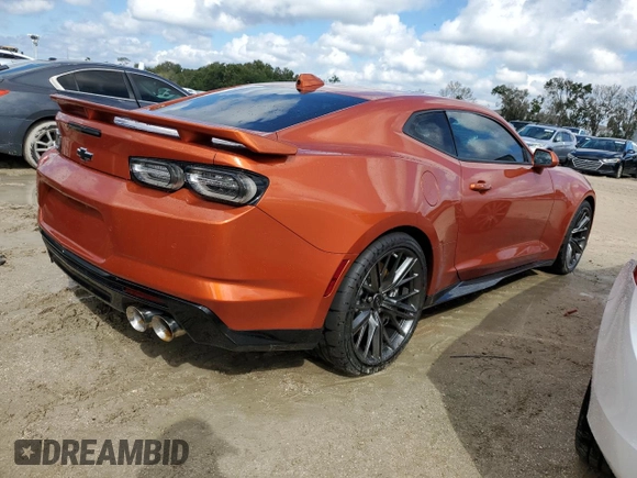 2023 Chevrolet Camaro ZL1 with VIN 1G1FK1R62P0152754, listed as a Copart auction lot 74288004 with Not provided miles and Non repairable. Bid and sale history available at DreamBid. Image 3.