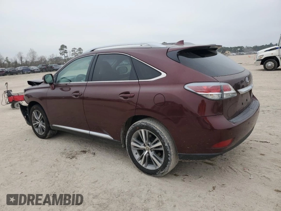 2015 Lexus RX 350 with VIN 2T2ZK1BA7FC179497, listed as a Copart auction lot 45493355 with 45,168 mi miles and Salvage Title. Bid and sale history available at carsss.com. Image 2.