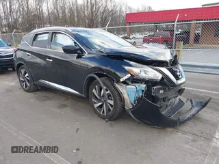 2017 Nissan Murano Platinum z VIN 5N1AZ2MH1HN186471, wystawiony jako IAAI lot #41233284 z przebiegiem 135 135 mil mil oraz . Historia ofert i sprzedaży dostępna na DreamBid. Obrazek 1.