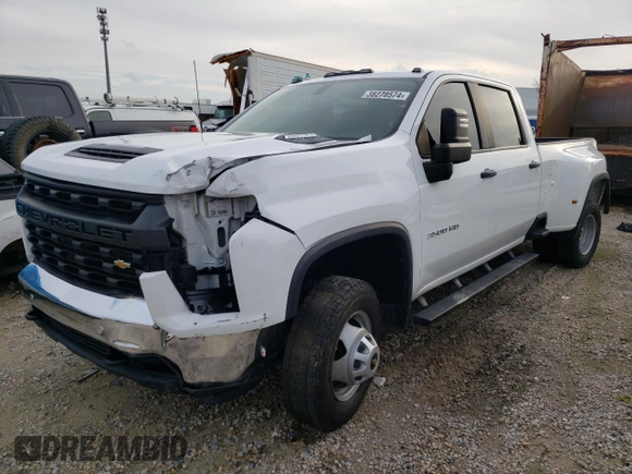 2020 Chevrolet Silverado 3500HD Work Truck with VIN 1GC4YSEY5LF329539, listed as a Copart auction lot 38278574 with 0 mi miles and Salvage Title. Bid and sale history available at carsss.com. Image 1.