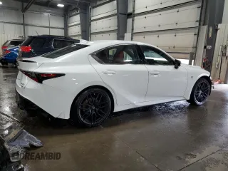 2021 Lexus IS 350 F Sport with VIN JTHGZ1E25M5019817, listed as a Copart auction lot 50634865 with 38,414 mi miles and Salvage Title. Bid and sale history available at DreamBid. Image 3.