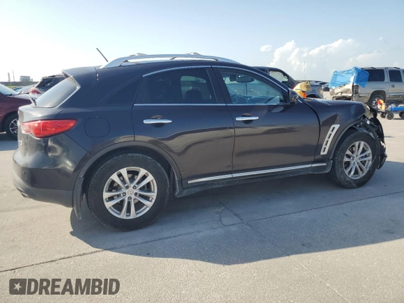 2010 Infiniti FX with VIN JN8AS1MW9AM856785, listed as a Copart auction lot 63583555 with 241,400 mi miles and Salvage title. Bid and sale history available at DreamBid. Image 3.