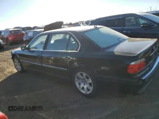 2001 BMW 7 Series 740iL with VIN WBAGH83481DP32193, listed as a Copart auction lot 83438404 with 133,796 mi miles and Clean Title. Bid and sale history available at carsss.com. Image 2.