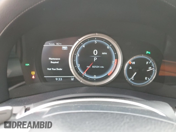 2016 Lexus GS 350 with VIN JTHBZ1BL4GA000114, listed as a Copart auction lot 55514934 with 82,524 mi miles and Salvage Title. Bid and sale history available at carsss.com. Image 9.