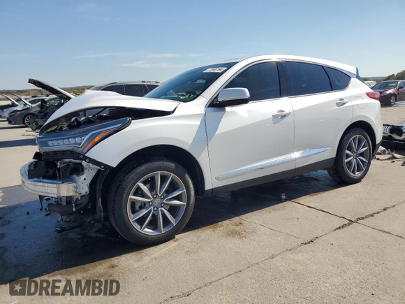 2023 Acura RDX Technology with VIN 5J8TC1H58PL003832, listed as a Copart auction lot 77990164 with 27,556 mi miles and Salvage title. Bid and sale history available at DreamBid. Image 1.