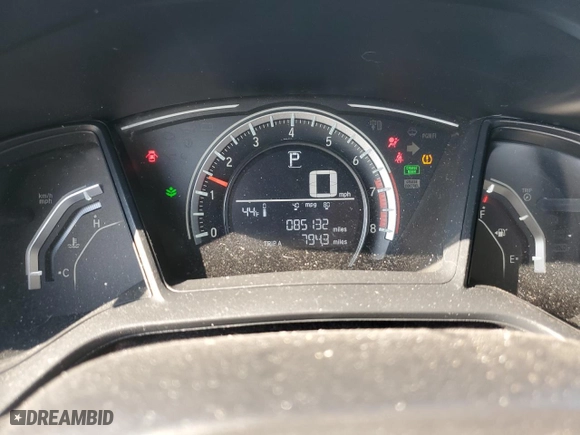 2017 Honda Civic Coupe LX-P with VIN 2HGFC4B07HH304022, listed as a Copart auction lot 82953274 with 85,132 mi miles and Salvage Title. Bid and sale history available at carsss.com. Image 9.