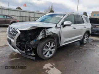 2022 Hyundai Palisade SEL with VIN KM8R4DHE8NU404713, listed as a Copart auction lot 50819965 with 56,593 mi miles and Salvage Title. Bid and sale history available at carsss.com. Image 1.