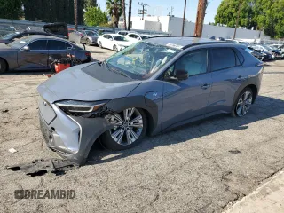 2023 Subaru Solterra Limited with VIN JTMABABA5PA023725, listed as a Copart auction lot 51871515 with Not Provided miles and Salvage Title. Bid and sale history available at DreamBid. Image 1.