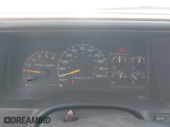1998 Chevrolet Tahoe z VIN 1GNEK13R9WJ365044, wystawiony jako IAAI lot #42042506 z przebiegiem 187 987 mil mil oraz . Historia ofert i sprzedaży dostępna na DreamBid. Obrazek 7.