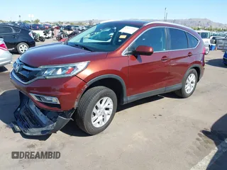 2015 Honda CR-V EX-L with VIN 2HKRM4H7XFH660871, listed as a IAAI auction lot 42095318 with 161,977 mi miles and . Bid and sale history available at carsss.com. Image 2.