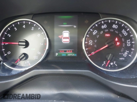 2019 Toyota RAV4 XLE with VIN 2T3W1RFV7KW003930, listed as a IAAI auction lot 42052345 with 38,954 mi miles. Bid and sale history available at carsss.com. Image 7.