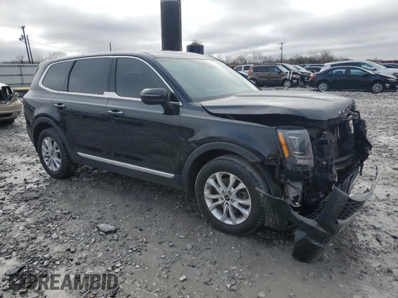 2022 Kia Telluride LX with VIN 5XYP24HCXNG222805, listed as a Copart auction lot 44825665 with 85,316 mi miles and Salvage title. Bid and sale history available at DreamBid. Image 4.