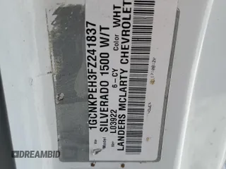 2015 Chevrolet Silverado 1500 Work Truck with VIN 1GCNKPEH3FZ241837, listed as a Copart auction lot 69777014 with 71,969 mi miles and Salvage Title. Bid and sale history available at carsss.com. Image 12.