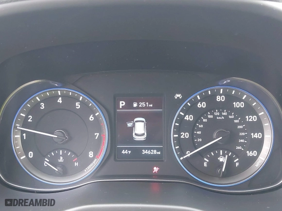2021 Hyundai Kona SEL with VIN KM8K22AA8MU602483, listed as a IAAI auction lot 41450400 with 34,628 mi miles. Bid and sale history available at carsss.com. Image 7.