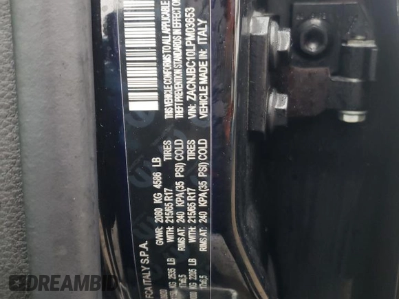 2020 Jeep Renegade Trailhawk z VIN ZACNJBC10LPM03653, wystawiony jako Copart lot #45102895 z przebiegiem 33 709 mil mil oraz Nie do naprawy • Non repairable. Historia ofert i sprzedaży dostępna na DreamBid. Obrazek 13.