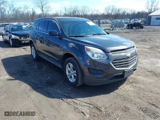 2016 Chevrolet Equinox LS with VIN 2GNFLEEK8G6286729, listed as a IAAI auction lot 41872060 with 155,323 mi miles. Bid and sale history available at carsss.com. Image 1.