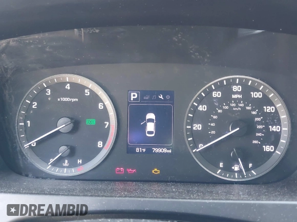 2016 Hyundai Sonata Eco z VIN 5NPE24AA9GH427494, wystawiony jako IAAI lot #41845085 z przebiegiem 79 909 mil mil oraz . Historia ofert i sprzedaży dostępna na DreamBid. Obrazek 7.