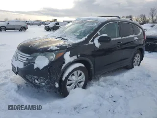2013 Honda CR-V EX-L with VIN 2HKRM4H70DH615693, listed as a Copart auction lot 86329164 with 196,976 mi miles and Clean Title. Bid and sale history available at carsss.com. Image 1.