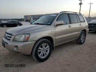 2007 Toyota Highlander Hybrid w/3rd Row with VIN JTEDW21A070019527, listed as a Copart auction lot 48214145 with 185,596 mi miles and Salvage Title. Bid and sale history available at carsss.com. Image 1.