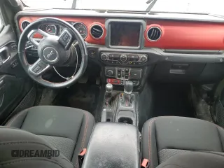2021 Jeep Gladiator Rubicon with VIN 1C6JJTBM6ML580028, listed as a Copart auction lot 56526085 with 55,462 mi miles and Salvage title. Bid and sale history available at DreamBid. Image 8.