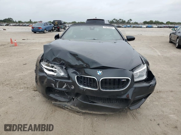 2015 BMW M6 with VIN WBSLZ9C52FD651302, listed as a Copart auction lot 79278924 with 34,033 mi miles and Salvage title. Bid and sale history available at DreamBid. Image 5.
