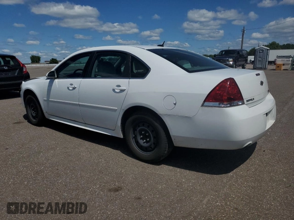 2012 Chevrolet Impala LS Fleet with VIN 2G1WF5E33C1121499, listed as a Copart auction lot 58003935 with 218,039 mi miles and Salvage title. Bid and sale history available at DreamBid. Image 2.