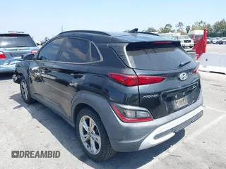 2022 Hyundai Kona SEL with VIN KM8K32ABXNU771167, listed as a IAAI auction lot 42380159 with 107,838 mi miles and . Bid and sale history available at DreamBid. Image 3.