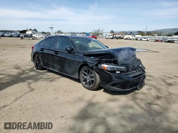 2024 Honda Civic Sedan Sport with VIN 2HGFE2F55RH521218, listed as a Copart auction lot 48577725 with 33,056 mi miles and Salvage Title. Bid and sale history available at carsss.com. Image 11.