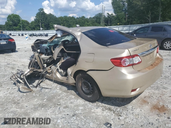 2013 Toyota Corolla L with VIN 5YFBU4EE8DP168814, listed as a Copart auction lot 46635025 with 0 mi miles and Non Repairable. Bid and sale history available at carsss.com. Image 2.
