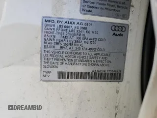 2007 Audi Q7 with VIN WA1AV74L17D048428, listed as a Copart auction lot 59778555 with Not provided miles and Salvage title. Bid and sale history available at DreamBid. Image 13.