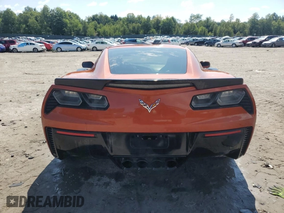 2015 Chevrolet Corvette Z06 2LZ with VIN 1G1YR2D64F5606571, listed as a Copart auction lot 68021634 with 16,188 mi miles and Clean Title. Bid and sale history available at carsss.com. Image 6.