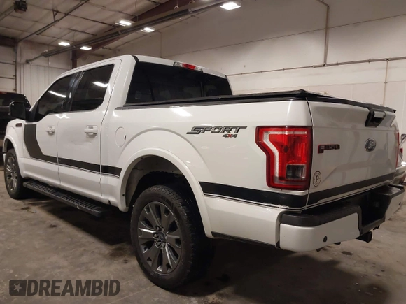 2016 Ford F-150 XLT with VIN 1FTEW1EF8GFD43685, listed as a IAAI auction lot 41984872 with 133,132 mi miles and . Bid and sale history available at carsss.com. Image 3.