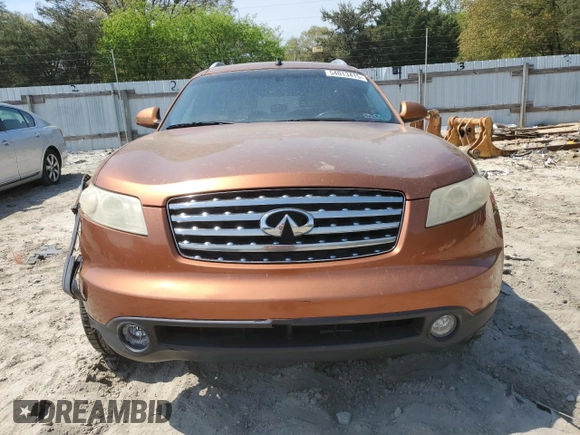 2004 Infiniti FX with VIN JNRAS08W54X224093, listed as a Copart auction lot 54013415 with 195,797 mi miles and Salvage Title. Bid and sale history available at DreamBid. Image 5.