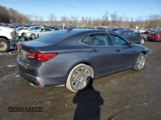 2019 Acura TLX with VIN 19UUB2F37KA004747, listed as a Copart auction lot 45744185 with 91,274 mi miles and Salvage Title. Bid and sale history available at carsss.com. Image 3.