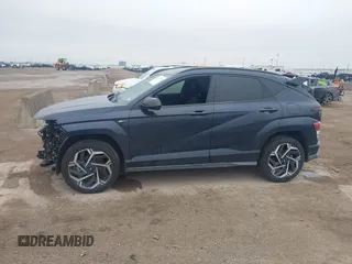 2024 Hyundai Kona N Line with VIN KM8HACA31RU055035, listed as a IAAI auction lot 41593771 with 7,730 mi miles and . Bid and sale history available at carsss.com. Image 15.