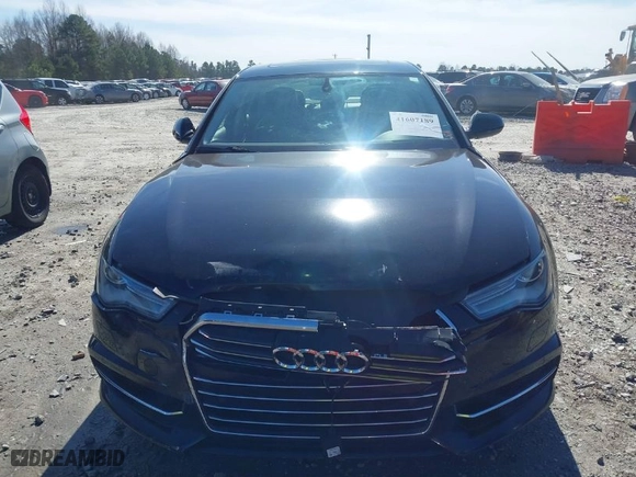 2016 Audi A6 3.0T Premium Plus with VIN WAUFGAFCXGN003236, listed as a IAAI auction lot 41607189 with NaN miles. Bid and sale history available at carsss.com. Image 12.
