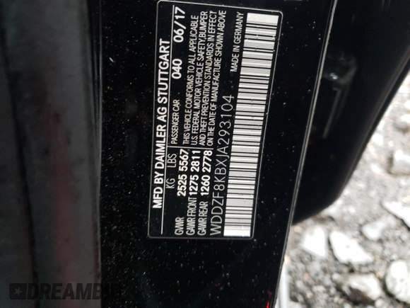 2018 Mercedes-Benz E-Class AMG E 63 S with VIN WDDZF8KBXJA293104, listed as a Copart auction lot 69405942 with 63,803 mi miles. Bid and sale history available at carsss.com. Image 13.