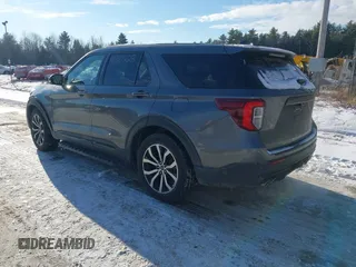 2021 Ford Explorer ST with VIN 1FM5K8GC7MGA25632, listed as a IAAI auction lot 41310228 with 55,573 mi miles. Bid and sale history available at carsss.com. Image 3.