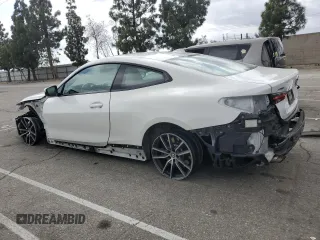 2022 BMW 4 Series 430i xDrive with VIN WBA73AP0XNCJ18822, listed as a Copart auction lot 51019155 with 41,964 mi miles and Salvage title. Bid and sale history available at DreamBid. Image 2.