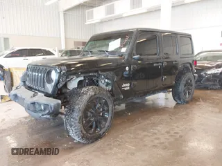2018 Jeep Wrangler Unlimited Sport S с VIN 1C4HJXDG2JW179396, выставлен на аукционе IAAI как лот 41629534 с пробегом Не указан миль и . История ставок и продаж доступна на DreamBid. Изображение 2.