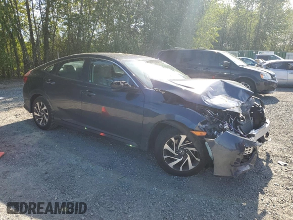 2016 Honda Civic EX with VIN 19XFC2F76GE247803, listed as a Copart auction lot 55691015 with 82,120 mi miles and Salvage Title. Bid and sale history available at DreamBid. Image 4.