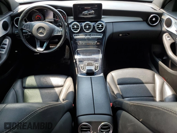 2017 Mercedes-Benz C 43 AMG with VIN 55SWF6EB4HU181167, listed as a Copart auction lot 59149685 with 107,499 mi miles and Salvage title. Bid and sale history available at DreamBid. Image 8.