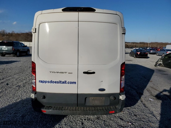 2018 Ford Transit Van with VIN 1FTYE2CM8JKA25507, listed as a Copart auction lot 78298193 with NaN miles and Salvage Title. Bid and sale history available at carsss.com. Image 6.
